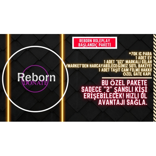  Reborn Roleplay Başlangıç Paketi